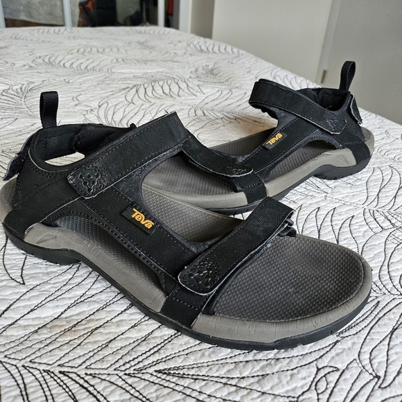 Teva Meacham Black Hiking Sandals Men's 11 - Picture 1 of 14